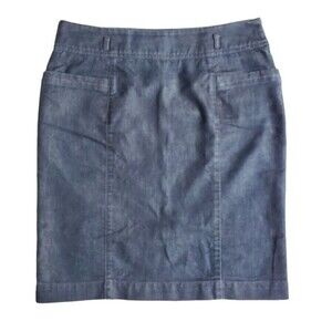 Kenneth Cole Reaction blue jean pencil skirt sz 4